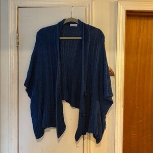 Blue Cable Knit Women's Sweater